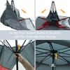 PORTAL POP Up Beach Tent, 2-4 Person UPF50+ Beach Tent Sun Shelter, Open Front, Umbrella-Style Setup, Mesh Windows, Instant Sun Shelter with Carry Bag, Red/Grey view 3