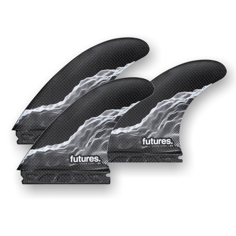 Future Fins R4 Vapor Core Thruster Fins Carbon-White S