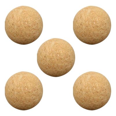 BESPORTBLE 5pcs Foosball Balls Replacement, Table Football Cork Balls Natural Foosball for Table Soccer Replacement Soccer Accessory
