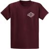 Joe's USA Koloa Surf Diamond Thruster Surfboards Heavy Cotton T-Shirt -2XL Tall-Atheletic Maroon view 2