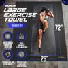 Sensu Large Exercise Mat  7' x 5' x 8.5mm Extra Thick  Durable and Shoe-Friendly Workout Mat for Home Gym  Non-Slip Fitness Mat for Strength Training, Stretching, Cardio, and Balance Exercises view 4