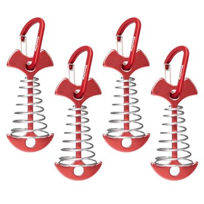 FAVOMOTO Tent Accessories Fish Bone Ground Nail Spring Nail Tent Stake Camping Pegs