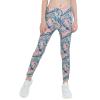 Moggemol Girls Stretchy Love Dance Legging Pants Ballet Dance Tights Gymnastics Performing Pant Orange 4 view 1