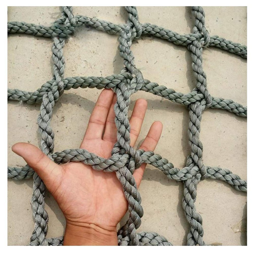 Cargo Net for Kids Climbing Netting Outdoor Playground Rock Structures Swing Sets Climb Safety Net Rope Ladder Netting Cargo Climbing Net Hammock Safety Net Dia 6mm (Size : 2X3m/6.6X9.8ft)