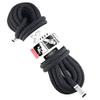 X XBEN Rock Climbing Rope, Static UIAA Mountain Climb Ropes, 10.5MM 64FT Black Mountaineering Climbing Gear for Rescue, Hiking, Outdoor and Indoor view 1