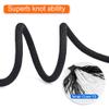 X XBEN Rock Climbing Rope, Static UIAA Mountain Climb Ropes, 10.5MM 64FT Black Mountaineering Climbing Gear for Rescue, Hiking, Outdoor and Indoor view 3