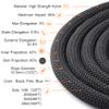 X XBEN Rock Climbing Rope, Static UIAA Mountain Climb Ropes, 10.5MM 64FT Black Mountaineering Climbing Gear for Rescue, Hiking, Outdoor and Indoor view 4