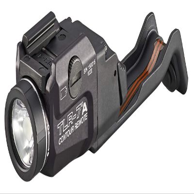 Streamlight 69428 TLR-7 X Contour 500-Lumen 5000-Candela Rail-Mounted Compact Tactical Light with Integrated Remote Switch Exclusively for Glock Gen 4/Gen 5 Models, Includes Mounting Keys, Black