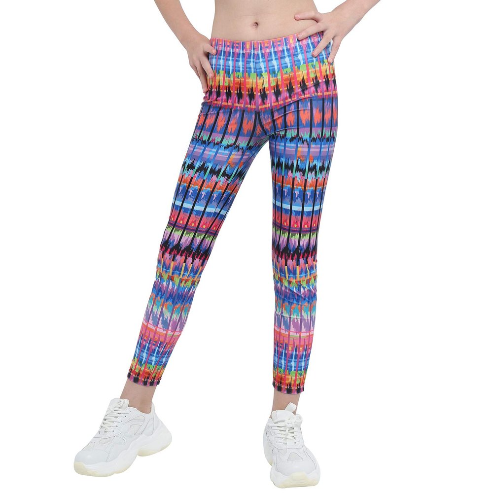 Moggemol Girls Stretchy Love Dance Legging Pants Ballet Dance Tights Gymnastics Performing Pant Colorful 4