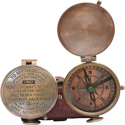 Compass Personalized Working Compass Engraved Compass Customized Compass Groomsmen Gift dad Gift