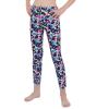 Moggemol Girls Stretchy Love Dance Legging Pants Ballet Dance Tights Gymnastics Performing Pant Diamond Colorful 4 view 1