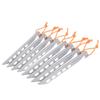 Boundless Voyage 8pcs/lot Titanium Tent Pegs 20CM Ultralight Camping V-Shaped Tent Stakes Outdoor Canopy Nails Pegs Hardware Ti4011P view 1