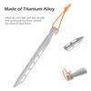 Boundless Voyage 8pcs/lot Titanium Tent Pegs 20CM Ultralight Camping V-Shaped Tent Stakes Outdoor Canopy Nails Pegs Hardware Ti4011P view 3