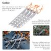 Boundless Voyage 8pcs/lot Titanium Tent Pegs 20CM Ultralight Camping V-Shaped Tent Stakes Outdoor Canopy Nails Pegs Hardware Ti4011P view 4