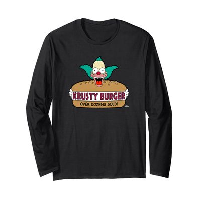The Simpsons Krusty the Clown Burger Long Sleeve T-Shirt