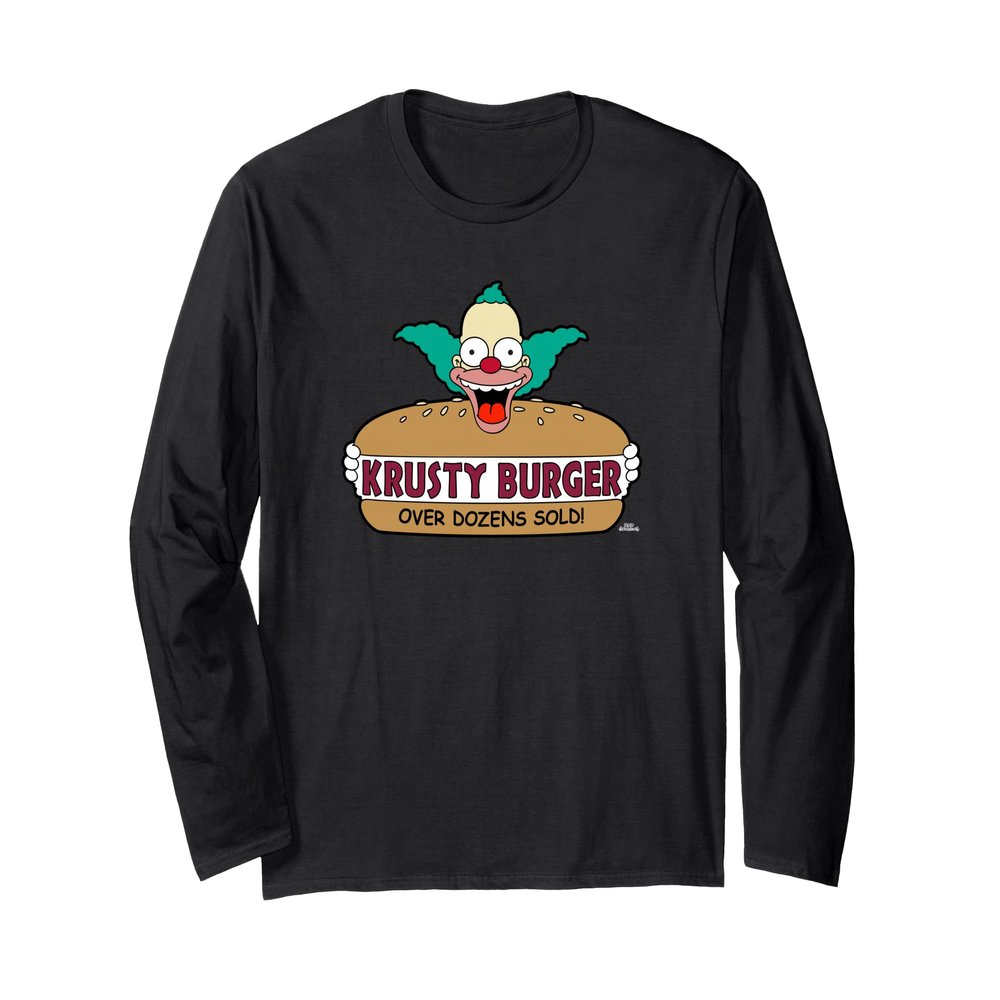 The Simpsons Krusty the Clown Burger Long Sleeve T-Shirt