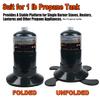 RANDDER Propane Cylinder Base, 16oz/1lb Gas Cartridge Tank Base view 4