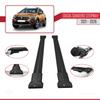 accessorypart Compatible with Dacia Sandero Stepway 3 2021-2026 Fly Model Car Roof Rack Cross Bar Black Aluminium 2 Bars view 3