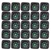 Mini Compass, 25Pcs Black Survival Compass for Camping Hiking Boating Touring Outdoor Activities Accessory, Portable Pocket Compass for Bracelet Umbrella Rope Watch Band Key Chain view 1