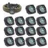 Mini Compass, 25Pcs Black Survival Compass for Camping Hiking Boating Touring Outdoor Activities Accessory, Portable Pocket Compass for Bracelet Umbrella Rope Watch Band Key Chain view 4
