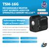 Nightstick TSM-16G 150-Lumen Rechargeable Tactical Light w/Green Laser Sight - IP-X4 Water-Resistant Handgun Lights for Springfield Armory Hellcat view 2