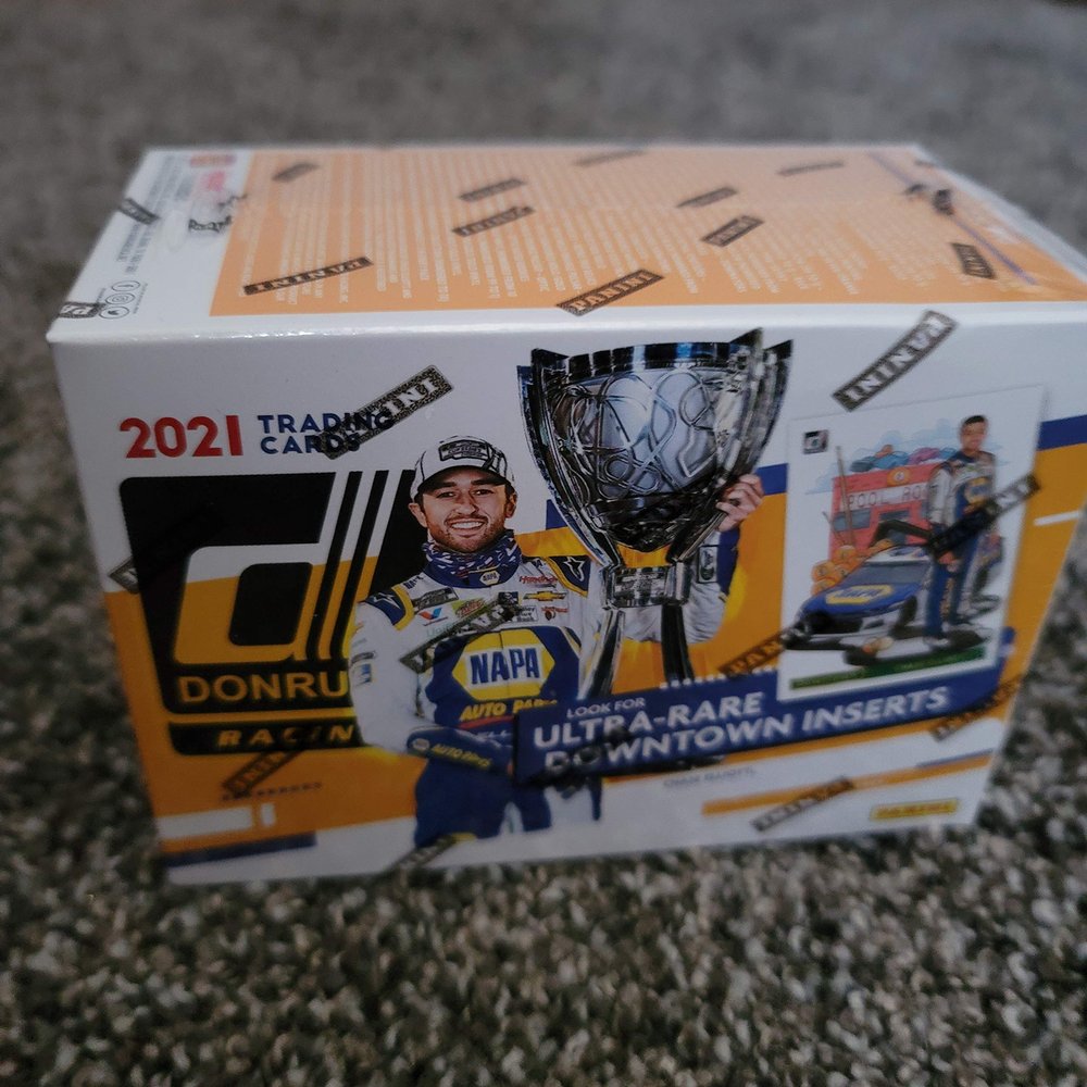 Donruss 2021 PANINI NASCAR Blaster Box (7 Packs, 8 Cards Per Pack) Factory Sealed