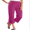 Woman Within Plus Size 7-Day Knit Capri - 2X, Raspberry view 1