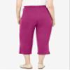 Woman Within Plus Size 7-Day Knit Capri - 2X, Raspberry view 2