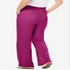 Woman Within Plus Size Tall 7-Day Knit Wide-Leg Pull-On Pants - 5X, Raspberry view 2