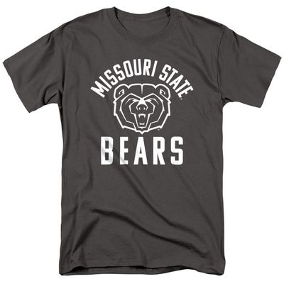Missouri State University Official One Color Bears Logo, Charcoal, 3XL
