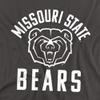 Missouri State University Official One Color Bears Logo, Charcoal, 3XL view 2