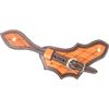 Martin Saddlery Quilted Tooled Oak Leaf Spur Straps with Dyed Edges N/A N/A view 1