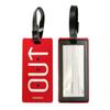 Out from The Crowd Silicone Travel ID Tag for Luggage and Suitcases (Style 3 - Out Red) view 2