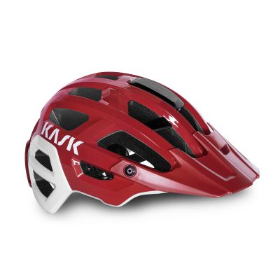 KASK Rex Bike Helmet I Enduro, Trail, Mountain Bike & MTB Safety Helmet - Red/White - Large