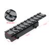 Sniper DV11 3/8" to 7/8" Dovetail to Picatinny Adapter Mount, Low Profile Dovetail to Picatinny Rail Adapter 11mm to 20mm Picatinny Rail Riser Mount (2pcs) view 3