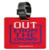 Out from The Crowd Silicone Travel ID Tag for Luggage and Suitcases (Style 4 - OFTC Red) view 1