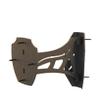 Skull Hooker Small/Medium Steel Powder-Coated Game Corner Shoulder Mount with Single 10-inch Swing Arm, Brown view 1