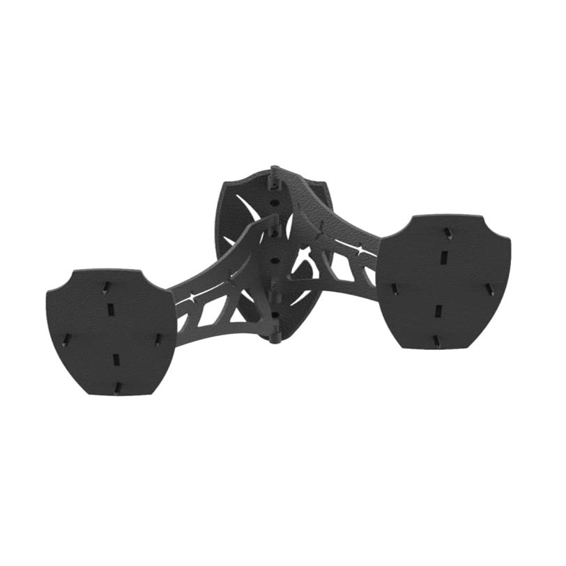 Skull Hooker Small/Medium Game Steel Powder-Coated Dual Shoulder Mount with 8-inch Swing Arm, Black