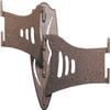 Skull Hooker Small/Medium Game Steel Powder-Coated Dual Shoulder Mount with 8-inch Swing Arm, Brown view 1