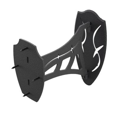 Skull Hooker Small/Medium Game Steel Powder-Coated Dual Shoulder Mount with 8-inch Swing Arm, Black