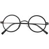 Bestum Round Vintage Plain Glasses for Women Men clear Lens Retro Glasses Frame Non Prescription glasses (Brown flower+Bright black/Grey leg) view 2