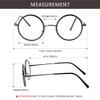 Bestum Round Vintage Plain Glasses for Women Men clear Lens Retro Glasses Frame Non Prescription glasses (Brown flower+Bright black/Grey leg) view 3