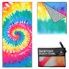 Elite Trend Microfiber Beach Towel Waffle for Adults with Bag - Extra Large 78x35 inch Lightweight Sand Free Quick Dry Towel for Travel, Swimming, Yoga, Camping (Tie Dye) view 1