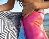 Elite Trend Microfiber Beach Towel Waffle for Adults with Bag - Extra Large 78x35 inch Lightweight Sand Free Quick Dry Towel for Travel, Swimming, Yoga, Camping (Tie Dye) view 2
