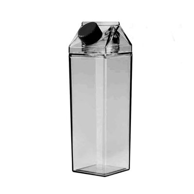 Jinberry 500ml/17Oz Cute Leakproof Milk Carton Water Bottle Portable Drinkware for Outdoor Climbing Tour or Camping