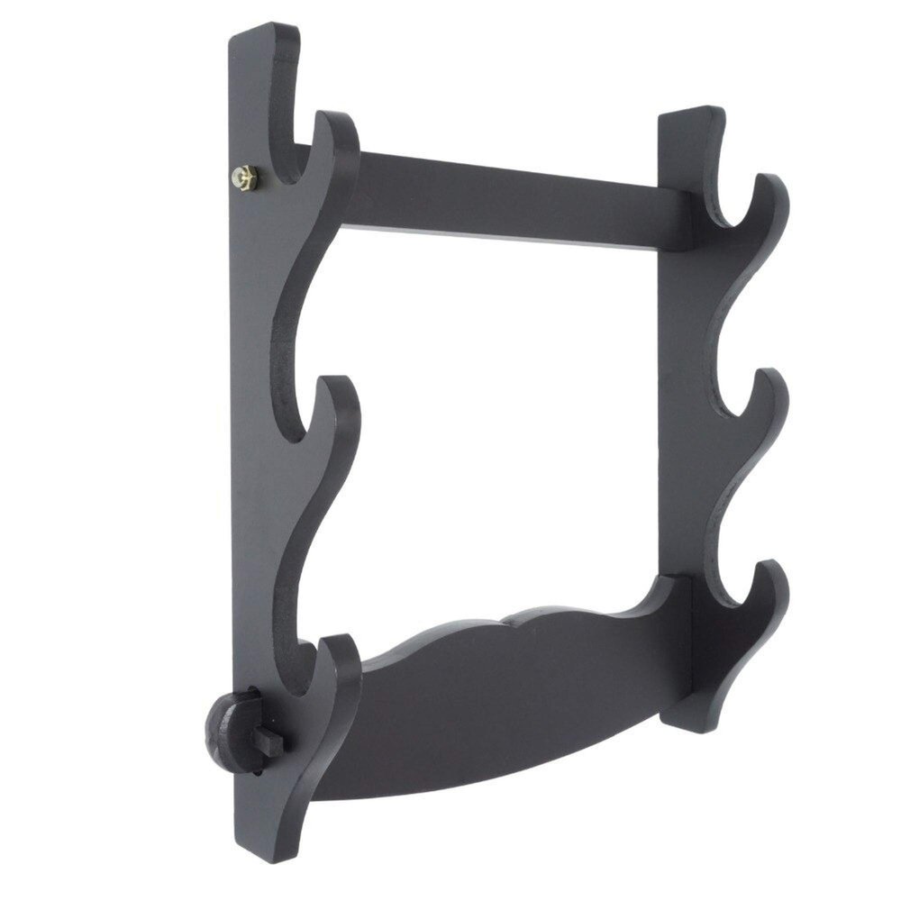 CXM WLONG 'ART Density Board Wall Mount Sword Katana Wood Made Bracket Samurai Sword Stand Hanger Support Holder3 Story