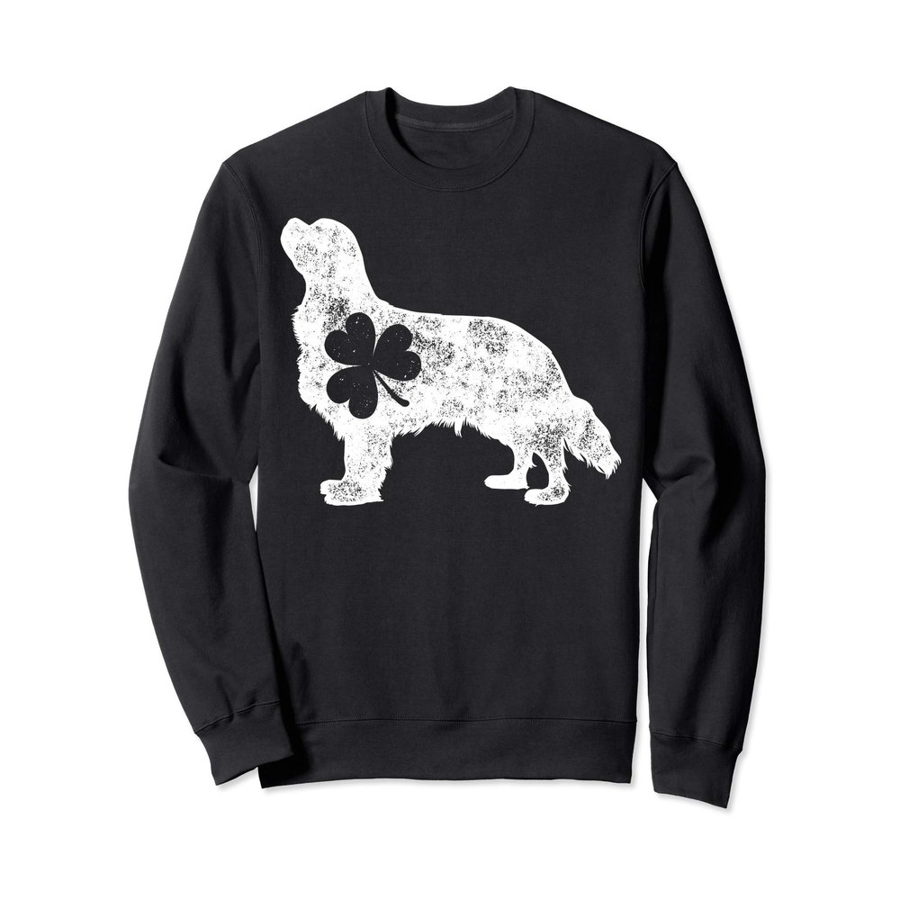 Cavalier King Charles Spaniel St Patricks Day Men Shamrock Sweatshirt