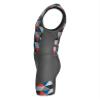 Sparx Men`s Triathlon Suit Trisuit Race Skinsuit Cycling Speed Suit Italian Fabric Swimskin (Polygone_2XL) Grey view 3