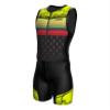 Sparx Men`s Triathlon Suit Trisuit Race Skinsuit Cycling Speed Suit Italian Fabric Swimskin (Pineapple_S) view 1