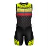 Sparx Men`s Triathlon Suit Trisuit Race Skinsuit Cycling Speed Suit Italian Fabric Swimskin (Pineapple_S) view 2